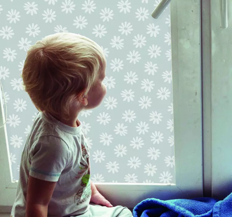 Floral window vinyl sticker - TenStickers