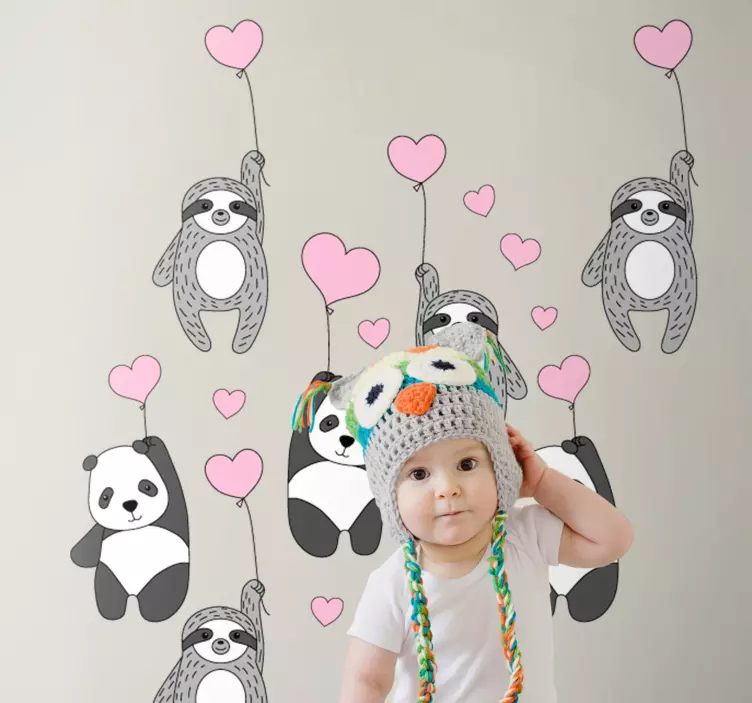 Flying Animal kids wall decal - TenStickers