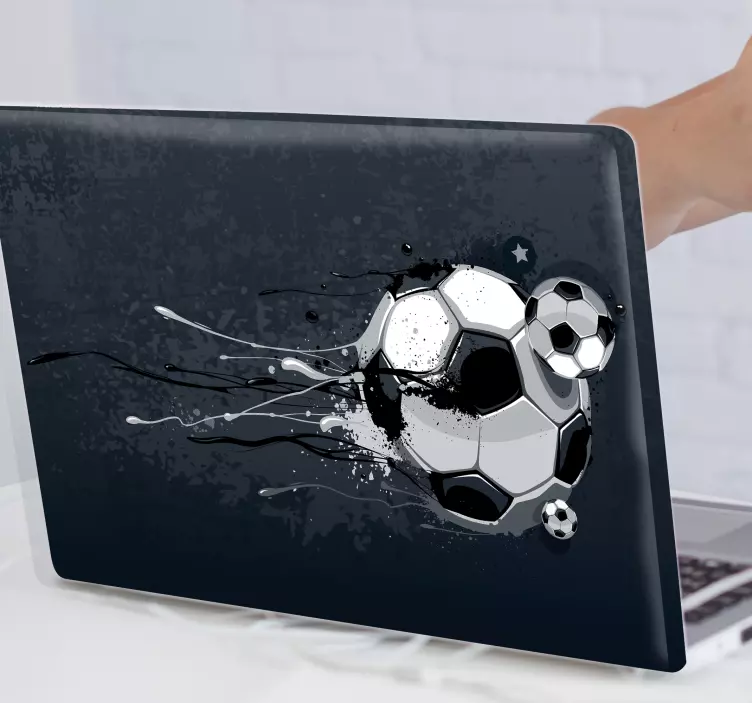 Football graffiti laptop skins - TenStickers