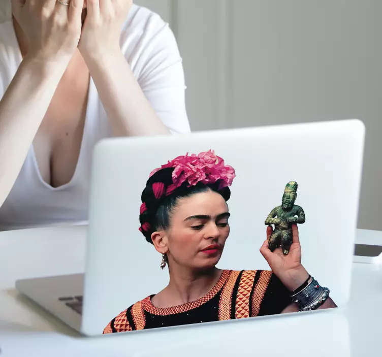 Frida Kahlo laptop sticker - TenStickers