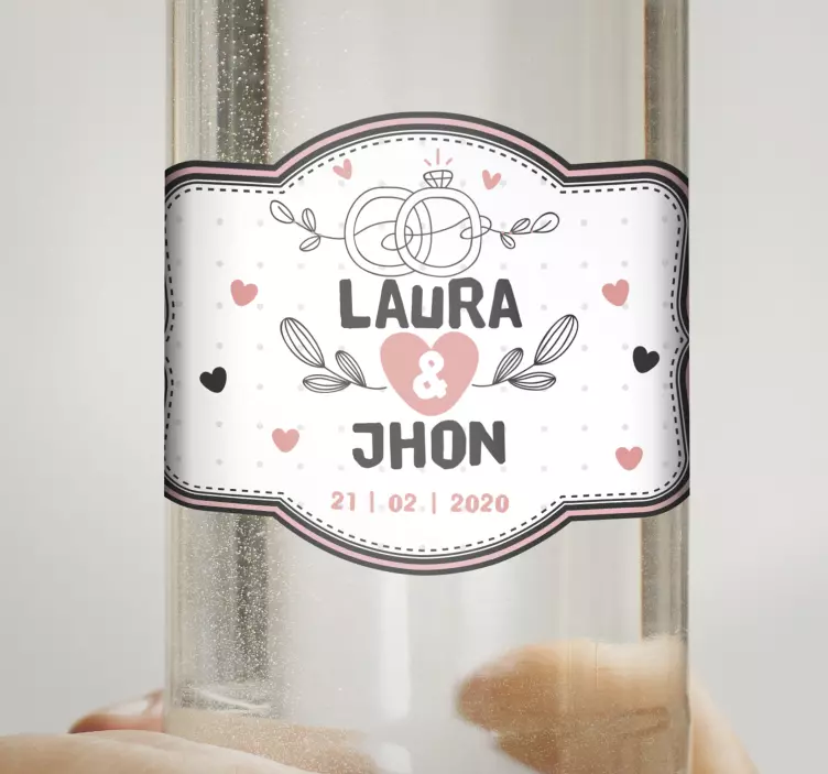 Funny wedding vodka  sticker - TenStickers