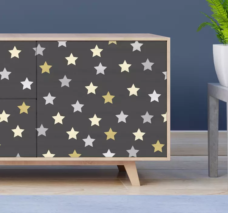 Furniture sticker star pattern design - TenStickers