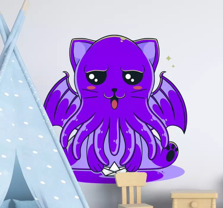 Galaxy anime monster cartoon sticker - TenStickers