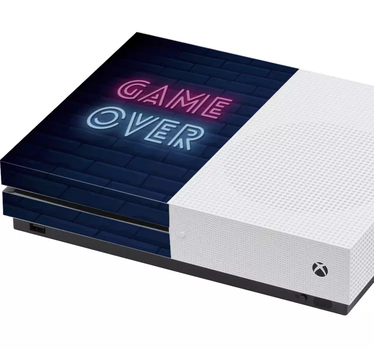 Game over neon sign xbox skin - TenStickers