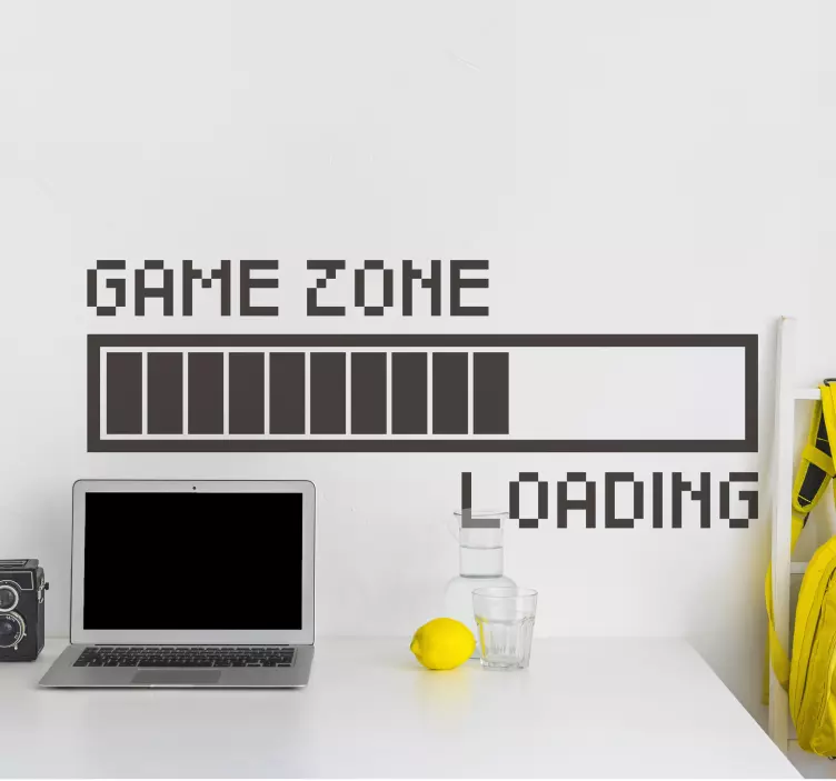 Game zone loading video gaming wall sticker - TenStickers