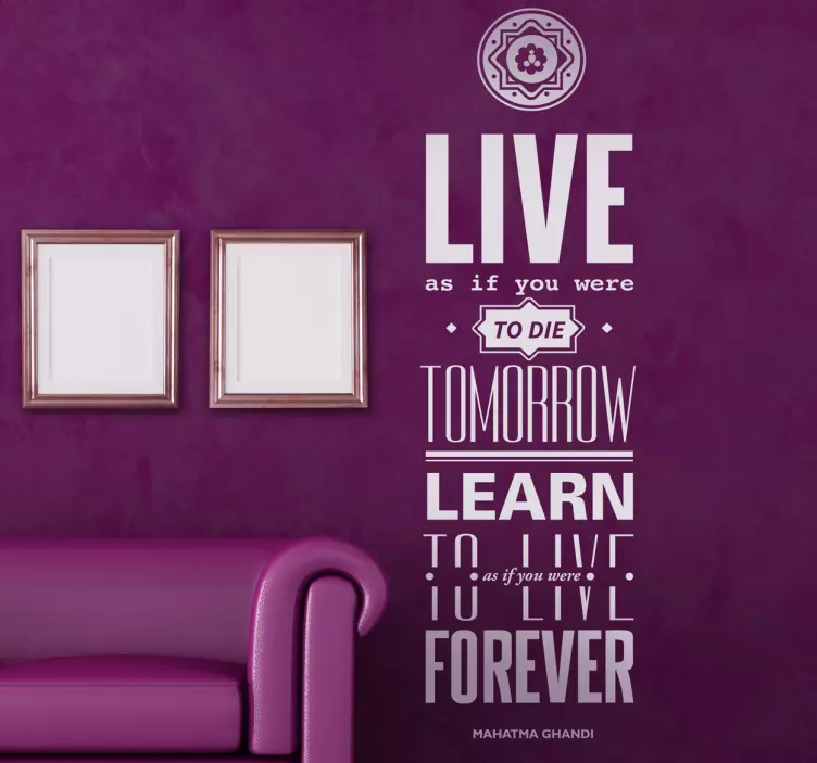 Gandhi Quote Sticker - TenStickers