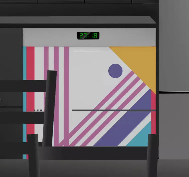 Geometrical abstract appliance stickers - TenStickers