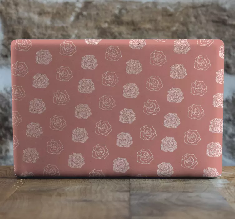 Glitter roses laptop skins - TenStickers