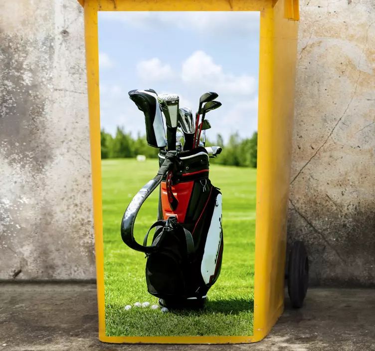 Golf bag Container sticker - TenStickers
