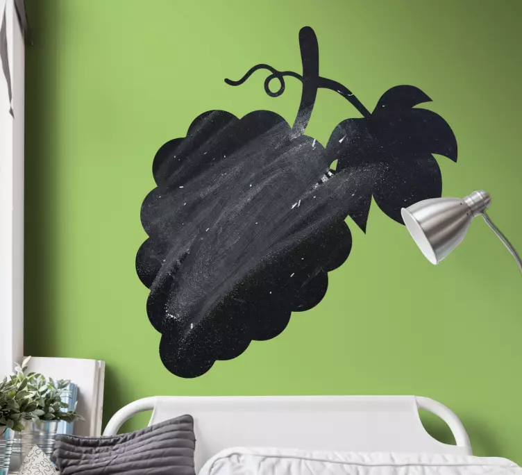 Grapes lovely design write on sticker - TenStickers