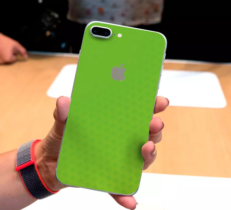 Green carbon iPhone decal - TenStickers
