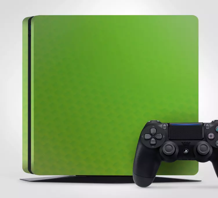 Green carbon PS4 vinyl sticker - TenStickers