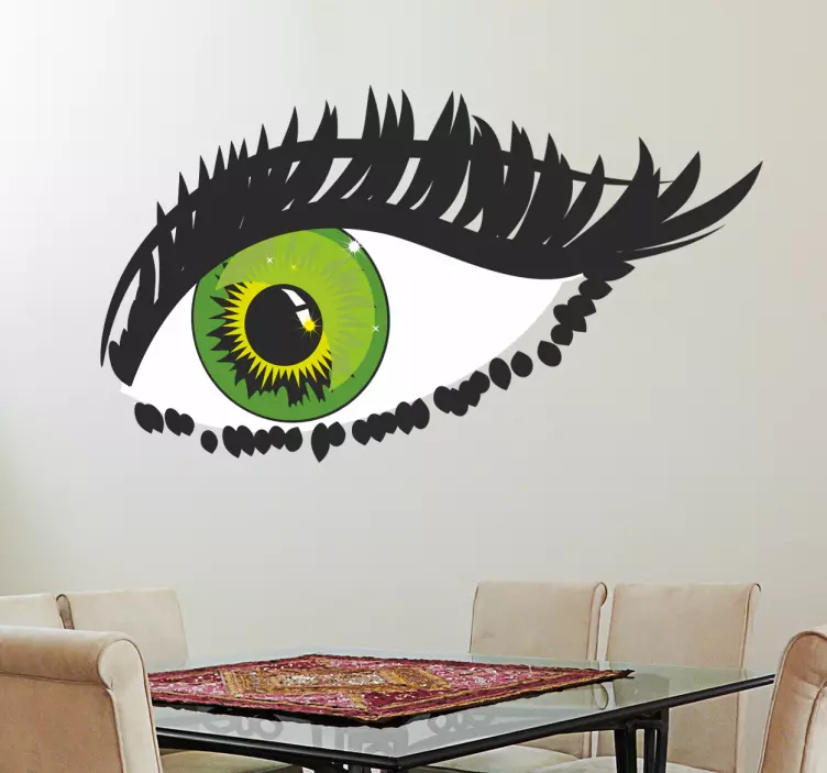 Green Eye Sticker - TenStickers