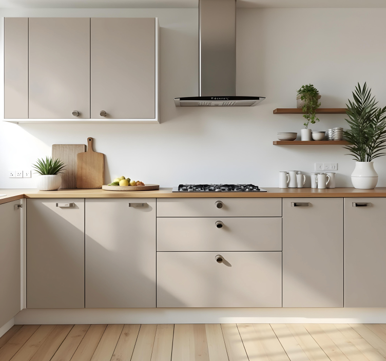 grey tone design kitchen wall sticker - TenStickers