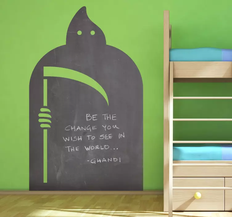 Grim Reaper Blackboard Sticker - TenStickers