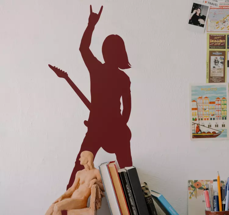 Guitarist  musician  classical music sticker - TenStickers