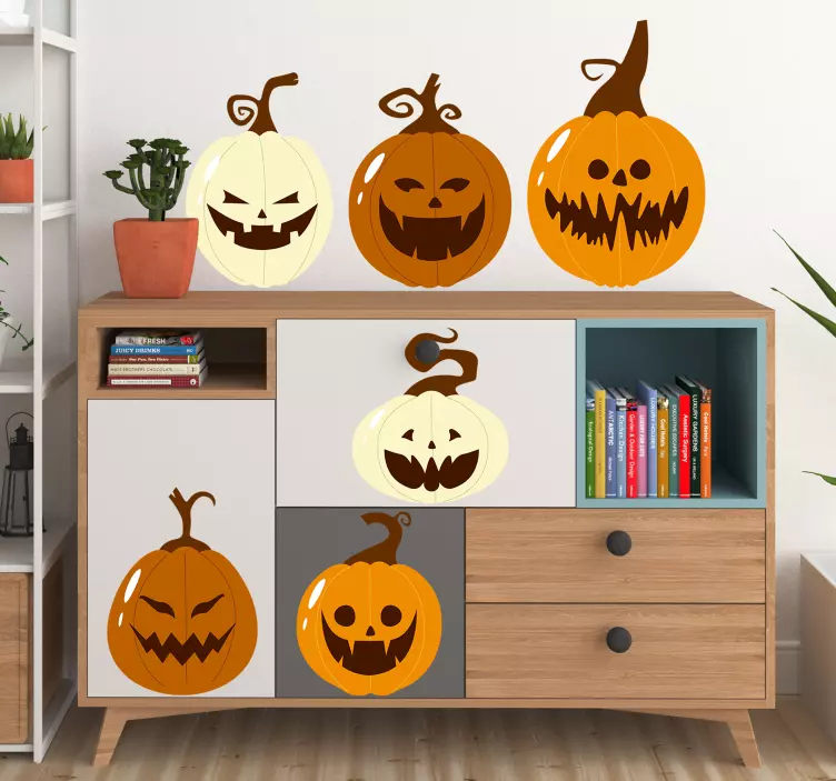 Halloween Pumpkin Designs holiday sticker - TenStickers