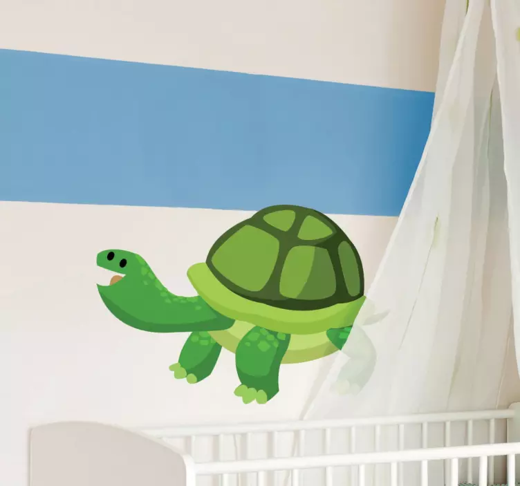 Happy Tortoise Sticker - TenStickers