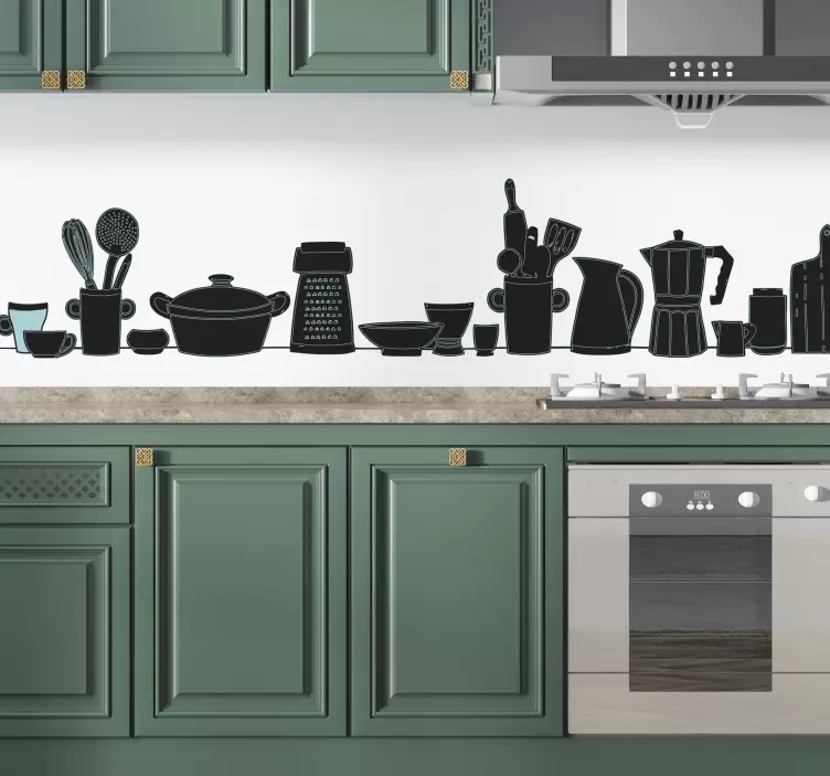 kitchen utensils for cooking kitchen sticker - TenStickers