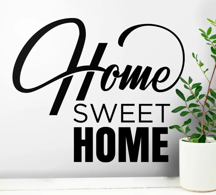Home sweet home style wall stickers quotes - TenStickers