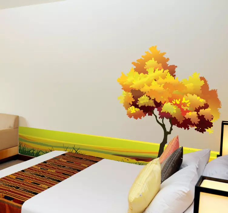 Horizon Meadow Wall Sticker - TenStickers