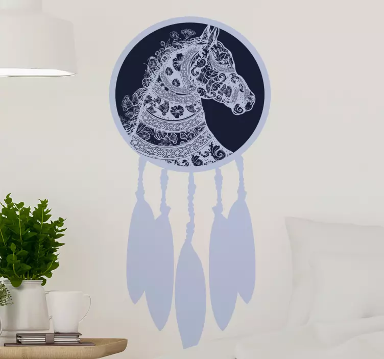 Horse dreamcatcher object decal - TenStickers