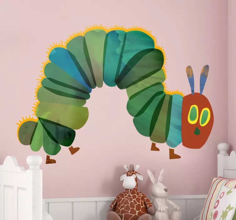 Hungry caterpillar insect wall sticker for kids - TenStickers
