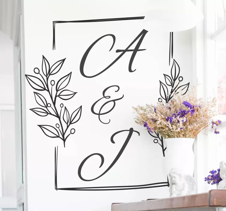 ised wedding vinyl sticker - TenStickers