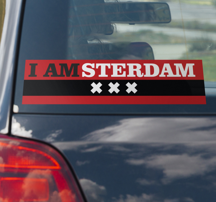 I Amsterdam Wall Sticker - TenStickers