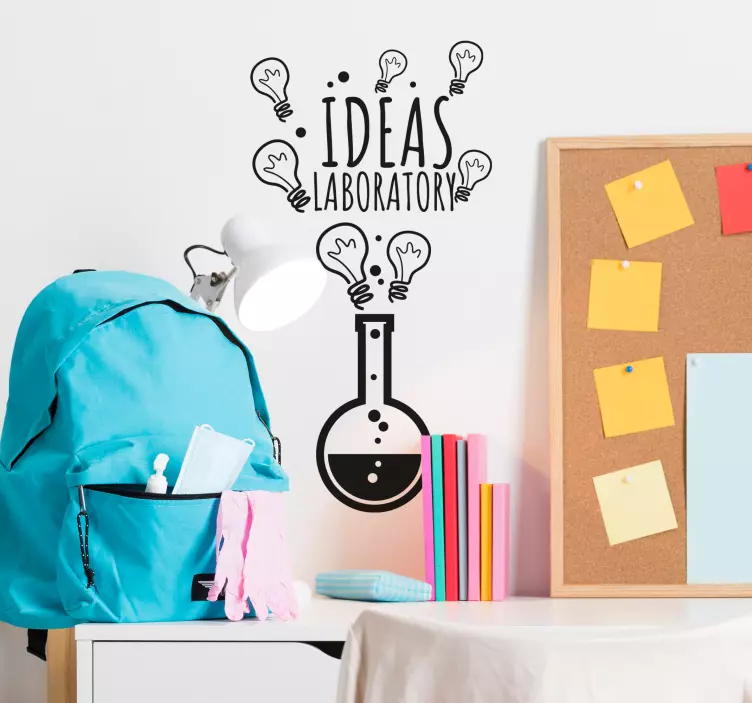 ideas laboratory teenage wall decals - TenStickers