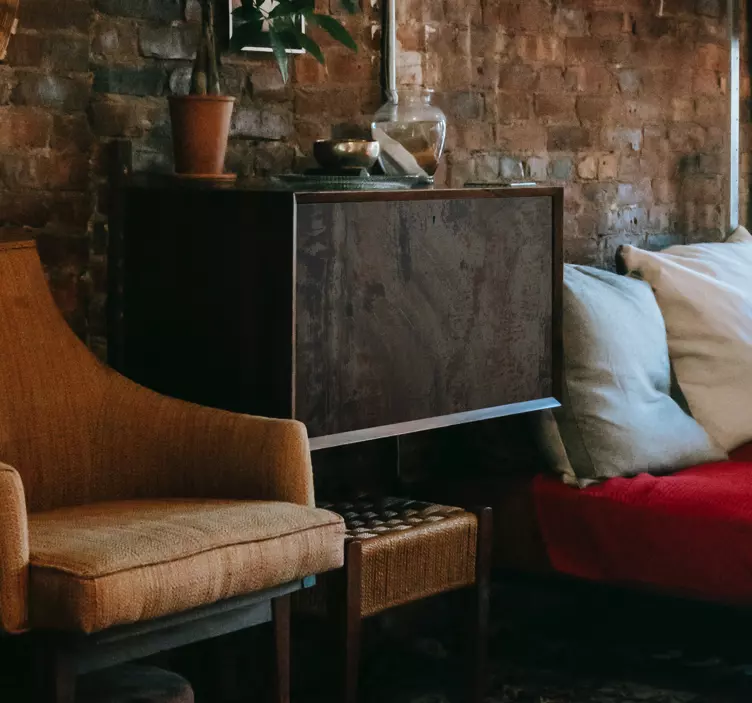 Industrial gray rusty iron furniture sticker - TenStickers