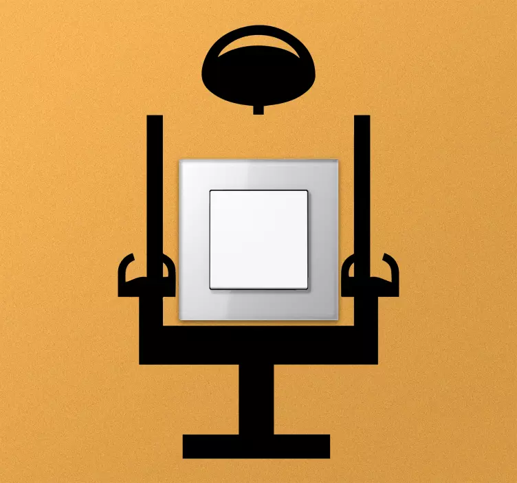 Imaginative Chair Light light switch sticker - TenStickers