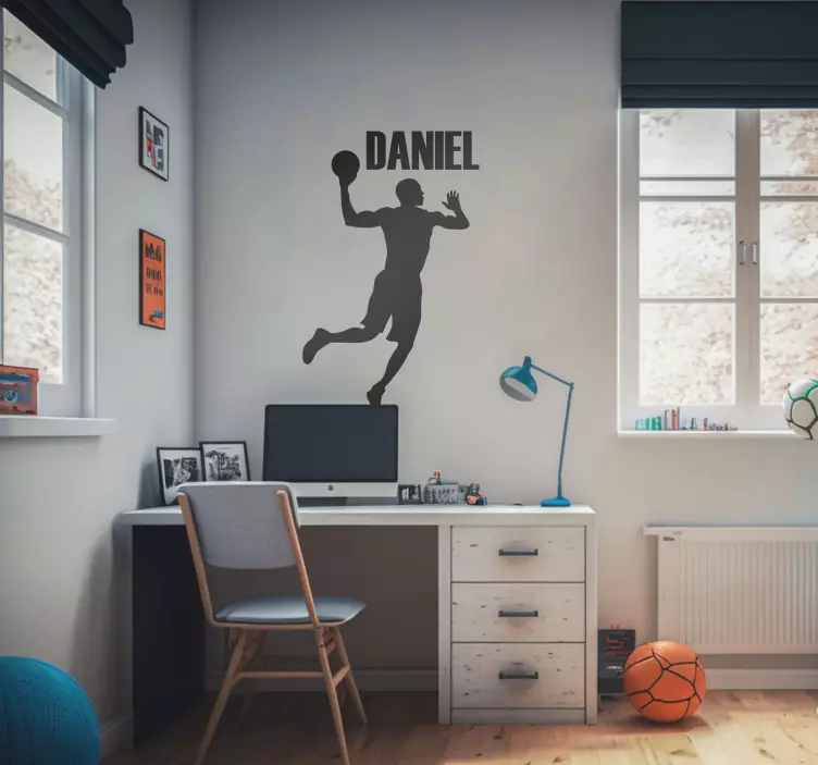 Jumpman (in English): Jumpman wall sticker - TenStickers