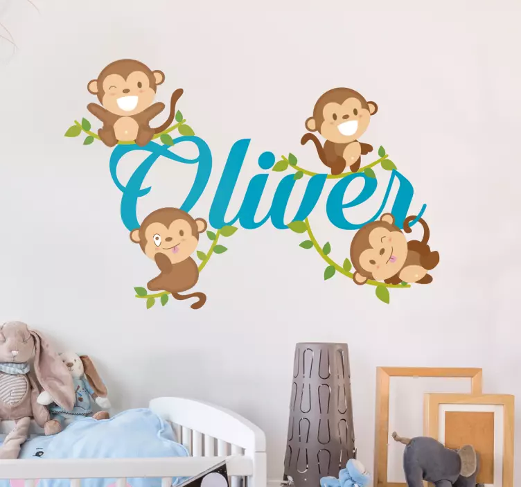 Kids changuitos animal wall sticker - TenStickers