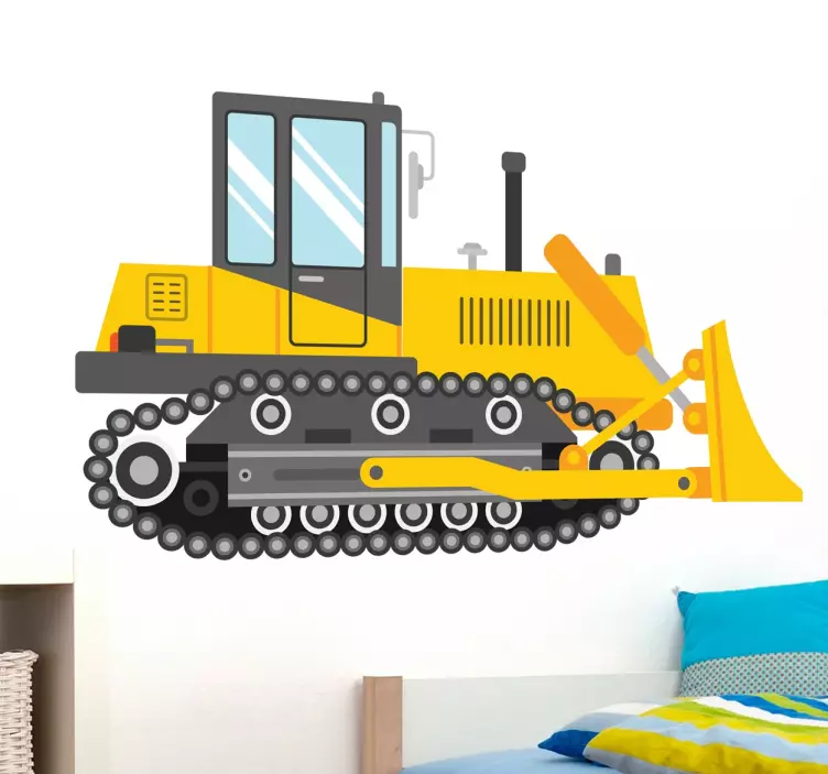 Kids Digger Wall vinyl  Sticker - TenStickers