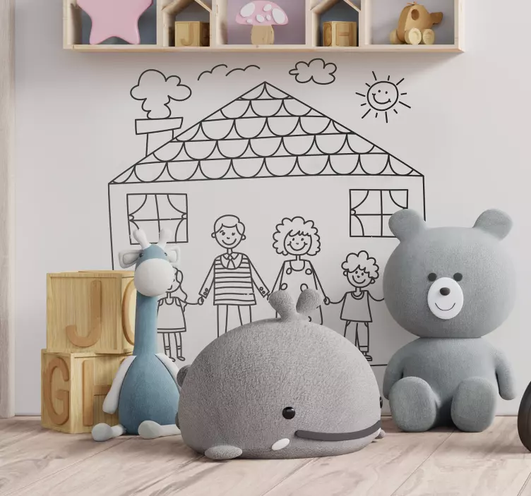 Kids Family Sticker - TenStickers