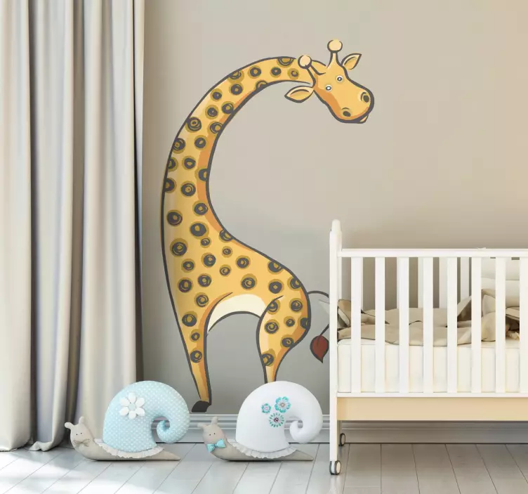 Kids Giraffe Wall Sticker - TenStickers