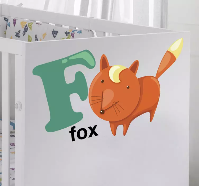 Kids Letter F Sticker - TenStickers