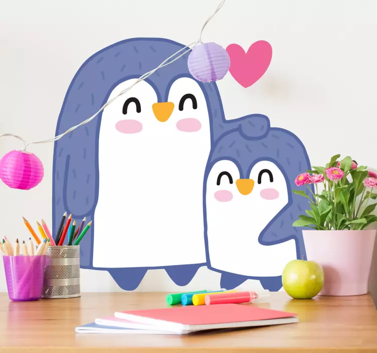 Kids Penguin Wall Sticker - TenStickers