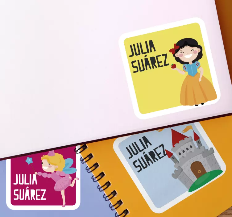 Labels for notebooks fairy tale sticker - TenStickers