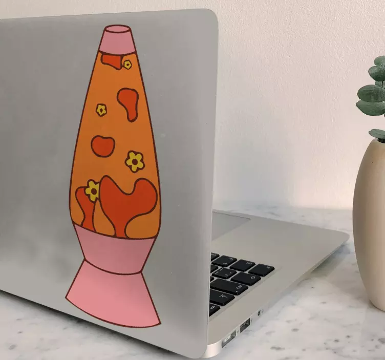 Lava lamp laptop skin striker - TenStickers