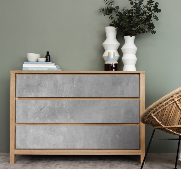 Light grey concrete effect furniture decal - TenStickers