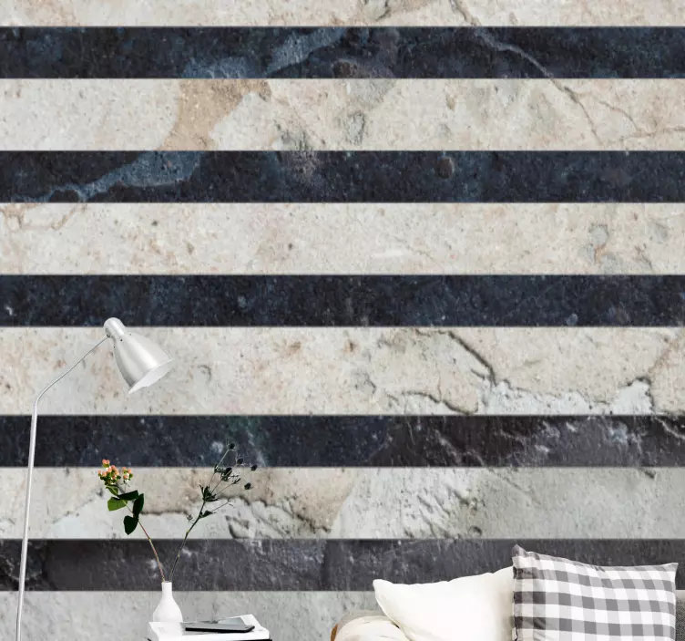 Light grey concrete with horizontal lines decal - TenStickers