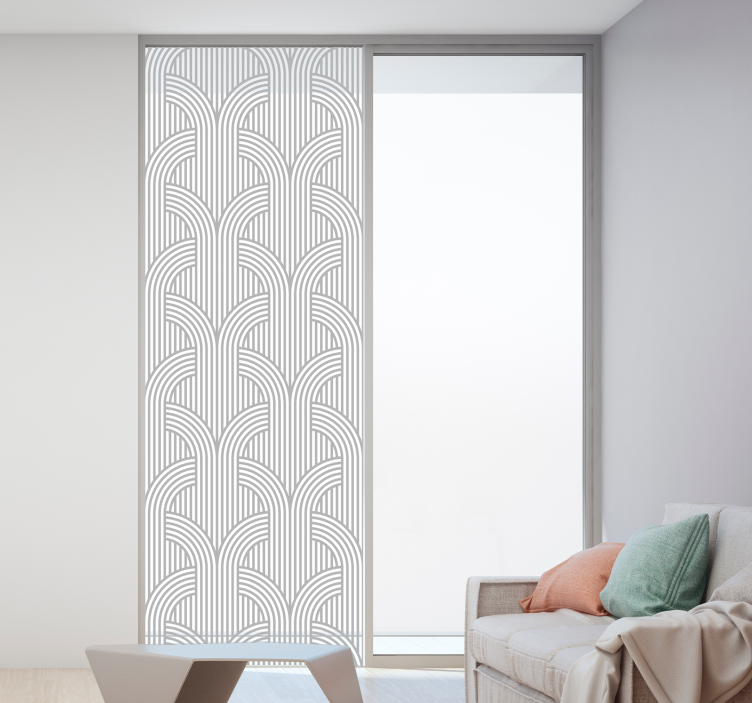 Line pattern Abstract Wall Sticker - TenStickers