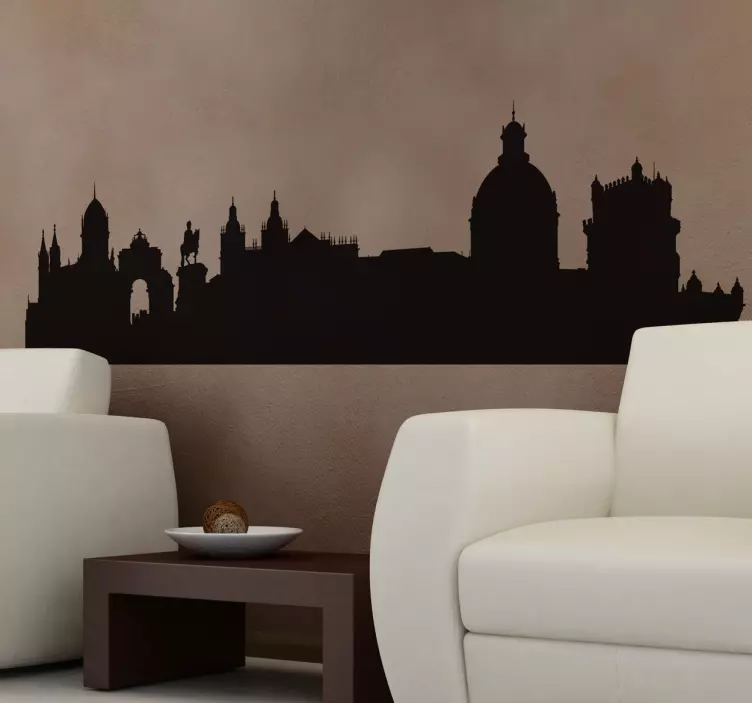 Lisbon city wall vinyl sticker - TenStickers