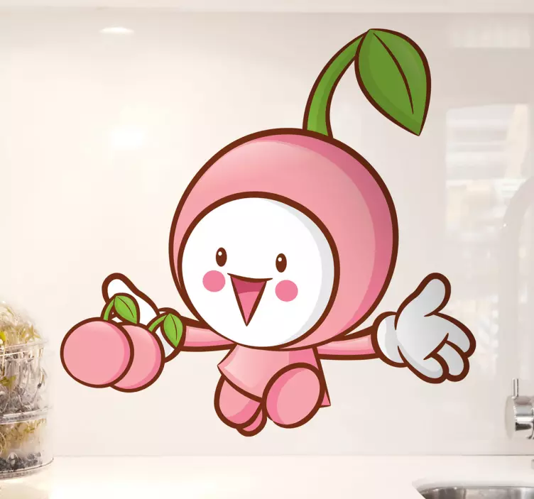 Little Cherry Wall Sticker - TenStickers