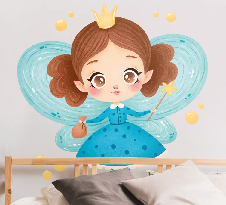 Little Fairy flying fairy tale decal - TenStickers