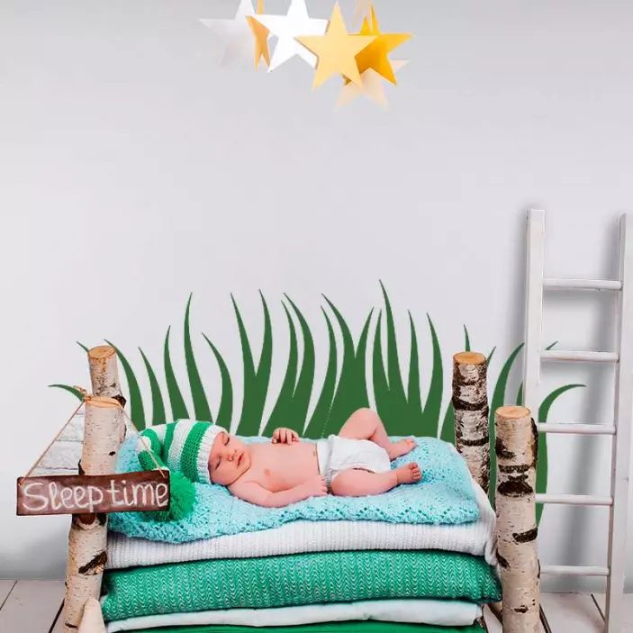 Long Grass plant wall sticker - TenStickers