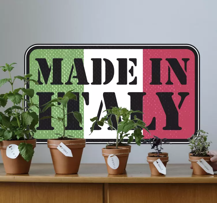 Made in Italy wall sticker - TenStickers
