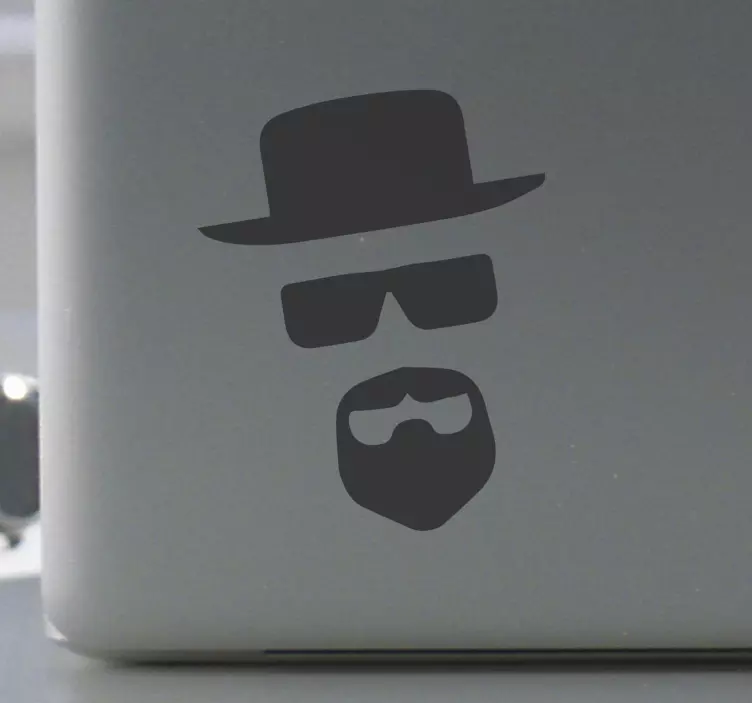 Man with sunglasses and beard  laptop skins - TenStickers